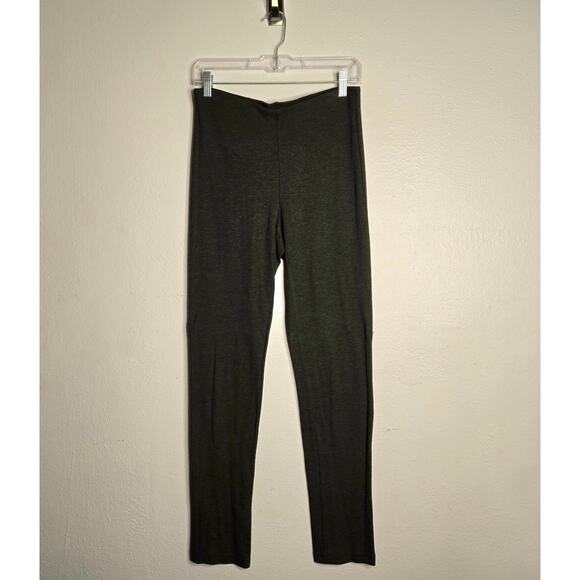 Vince Stretch Knit Elastic Waist Pull On Pant Charcoal M Elevated Casual Comfort - Picture 2 of 9